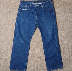 Vintage Levi's W38 L30 Blue High Rise Boot Cut 90s Denim - Picture 1 of 9