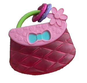 Bright Starts Carry & Teethe Purse Chillable Teether Toy Infant Girl Pink - Picture 1 of 2