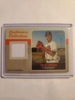 2019 Topps Heritage High Number - Clubhouse Collection Relics Julio Teheran... - Image 1 of 2