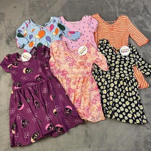Vestido DotDotSmile Niñas 2T Lote 6 Corazones Floral Rayas Calaveras Margarita Nuevo con Etiquetas - Imagen 1 de 8