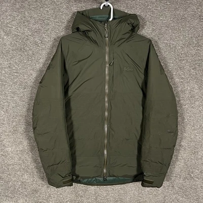 Куртка мужская REI Co-op небольшая зеленая Stormhenge 850 пуховая водонепроницаемая с капюшоном - Изображение 1 из 4