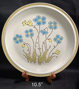 Hearthside Stoneware Serving Platter Plate Hand Painted Floral Garden Festival - Picture 1 of 7