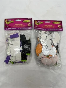 Neu in Verpackung Darice It's So Spooky Halloween Süßes oder Saures Schaumstoff Aufkleber 63 Stck. jede Packung - Bild 1 von 8