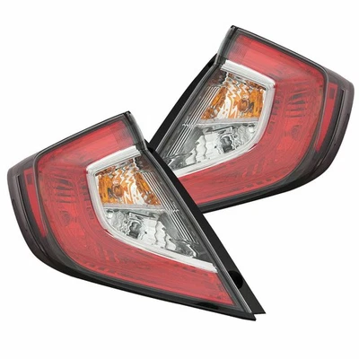 Fit Honda Civic Hatchback HB 2017-2021 Outer Taillights Lamp Pair - Image 1 of 4