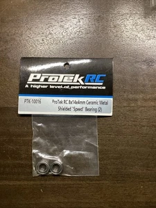 ProTek RC 8x14x4mm Ceramic Metal Shielded "Speed" Bearing (2) [PTK-10016] - Bild 1 von 2