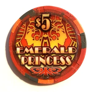 Princess Cruises - Emerald Princess $5 Casino Chip - Picture 1 of 2