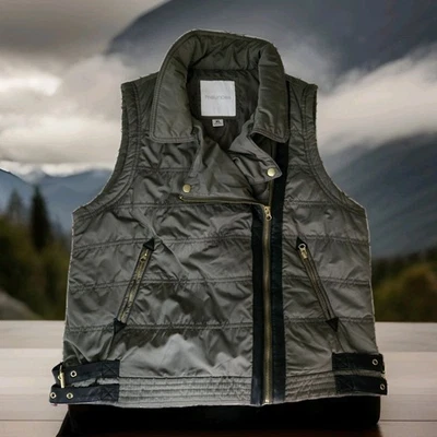 Chaleco Maurices Mujer Acolchado Verde Oliva Negro Hebilla Acentos Bolsillos Cremallera Completa  Foto 1 de 4