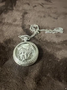 Vintage Horse Pocket Watch Silver  - Picture 1 of 4