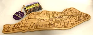 "Totally Bamboo" Wooden Manhattan New York Hanging Cutting/Serving Board NWT - Picture 1 of 7