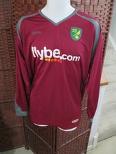 XARA Norwich City Long Sleeve Soccer Jersey XL Goalie Padded Arms Goalkeeper