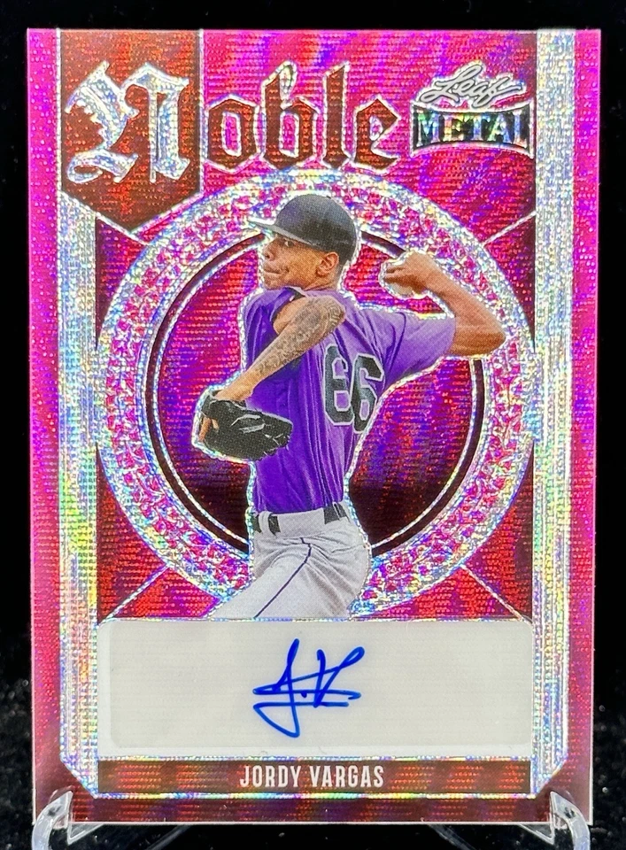 2023 Leaf Eclectic Baseball Metal Noble JORDY VARGAS Auto /7 - Image 1 of 3
