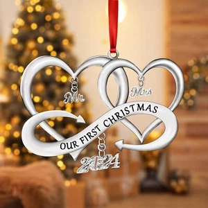Our First Christmas as Mr & Mrs Ornament 2024 Christmas Decoration, Married 2... - Picture 1 of 7