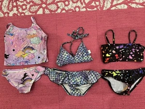 Girls Designer Swim Bathing Suits Size 6 and 6X - Picture 1 of 4