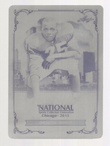 DEACON JONES 2013 LEAF NATIONAL CONVENTION PRINTING PLATE 1/1 RAMS/REDSKINS HOF