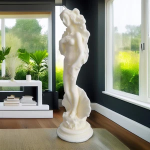 100 Large Candles Boticelli Venus Aphrodite Sculpture 9 3/8in Luxury Decoration - Picture 1 of 17
