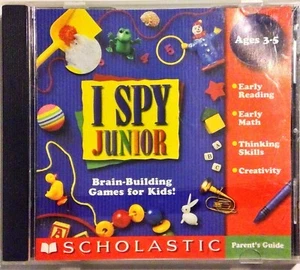 I Spy Junior Scholastic Vintage Ages 3-5 Early Reading Math LikeNew - Picture 1 of 6