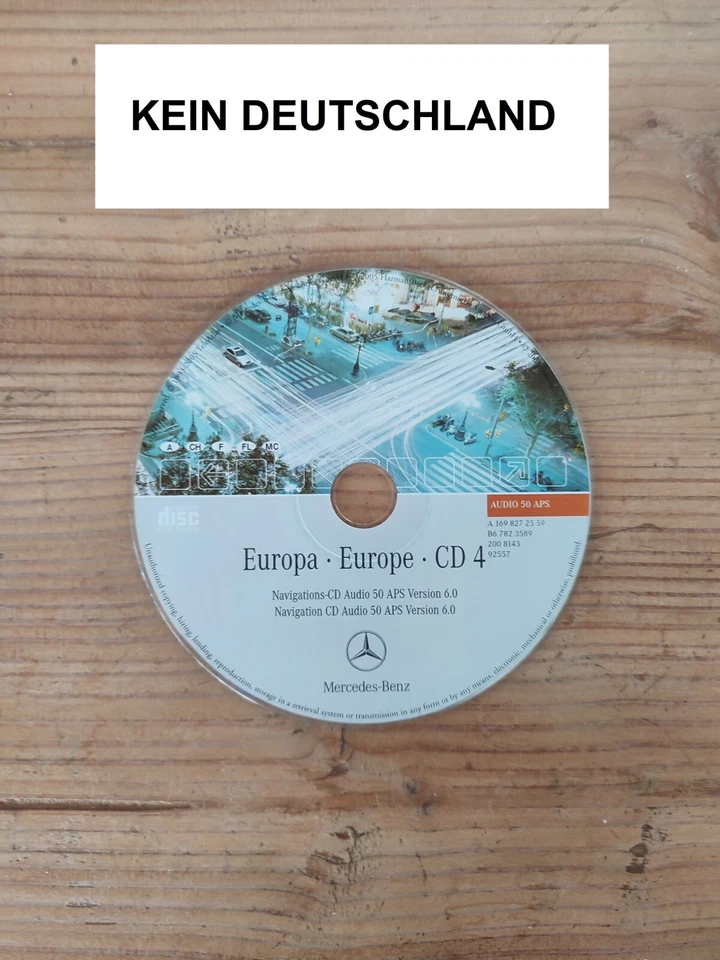 Mercedes Navigation CD Audio 50 APS NTG2 FRANCE SCHWEIZ ÖSTERREICH 2005 V6.0 - Bild 1 von 2