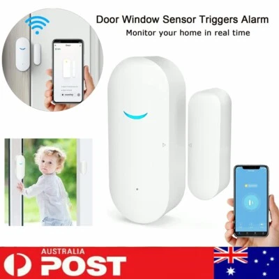 TUYA WiFi/Zigbee Door Window Sensor Smart Security Alarm Alert for Alexa Google - image 1 of 4