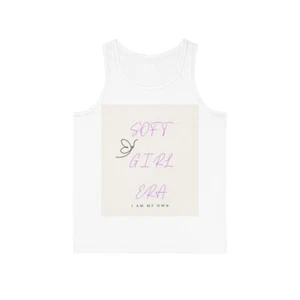 Soft Girl Era Unisex Tank Top Summer Shirt Comfortable Casual Cotton - Picture 1 of 5