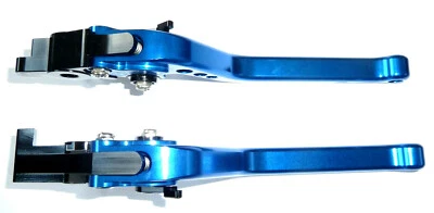 SUZUKI GSF1250 BANDIT 2007-2014 LONG BLUE BRAKE & CLUTCH LEVERS SET RACE TRACK - Image 1 of 4