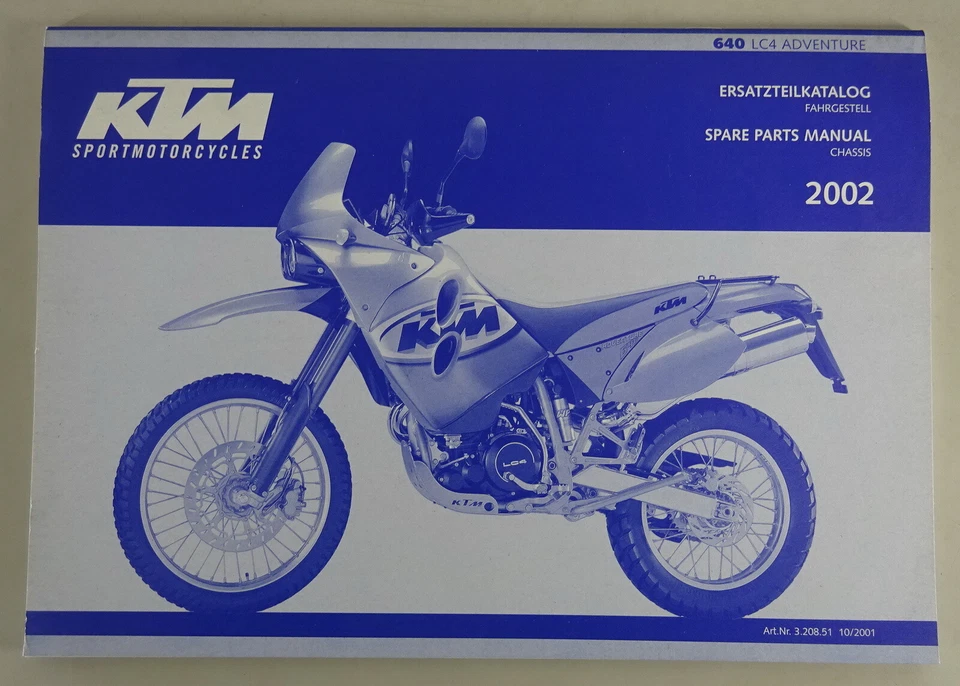 Catalogo Parti KTM Telaio 640 LC4 Adventure Anno Modello 2002 - Immagine 1 di 1