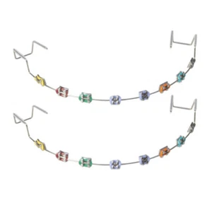 NEWFake Braces Kids Fake Braces Lip Protector Colorful Braces Wire Teeth Cosplay - Picture 1 of 8