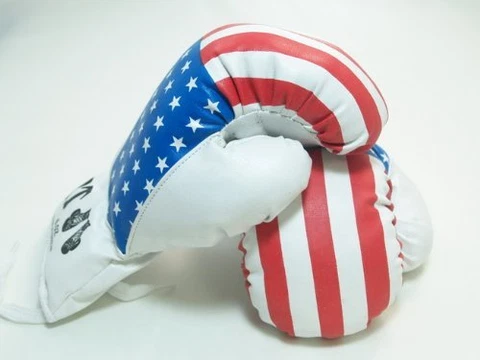 USA - 18oz boxing Gloves Sport Fitness Training [Misc.] Cover