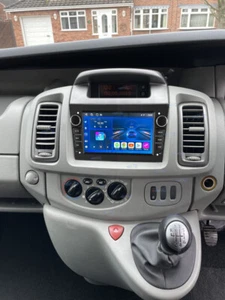Head unit For Vauxhall Vivaro 2006-10 Android 14 Carplay Radio Stereo FM RDS BT - Picture 1 of 14