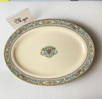 Plat de service ovale d'automne Lenox 34 cm/13,4" timbre doré présidentiel - Photo 1/4