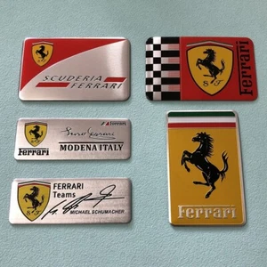 Premium Quality Stable Easy to Use Prancing Horse Logo Metal Sticker for Ferrari - Picture 1 of 10