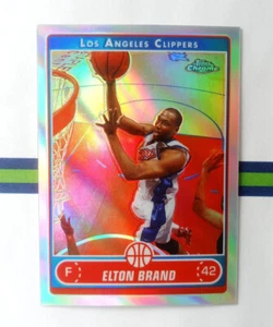 2006-07 Topps Chrome Elton Brand Refractor #1 Los Angeles Clippers - Imagen 1 de 2