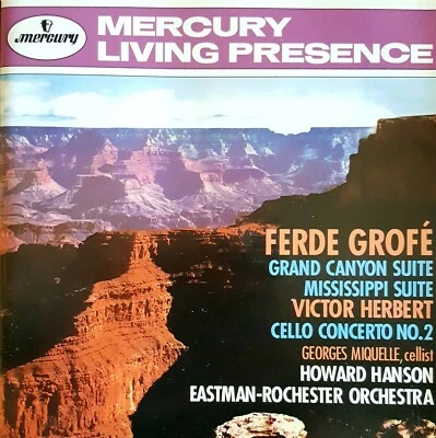 HOWARD HANSON - GROFE grand canyon suite HERBERT cello cto no.2 MERCURY CD  - Photo 1/3