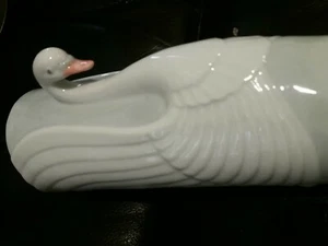 Swan Vase Small 6 Inches Long Two Inches Wide dirty inside  - Picture 1 of 12