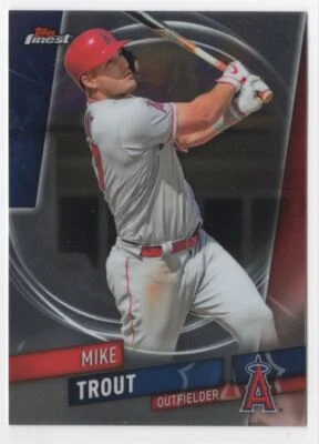 2018 TOPPS FINEST Mike Trout Los Angeles Angels #1 R6 - Image 1 of 2