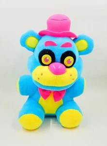 Five Nights at Freddys Funko azul neón Freddy felpa negra 2017 FNAF 8 pulgadas - Imagen 1 de 8