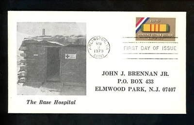 US FDC #1802 Brennan 1979 Arlington VA Vietnam Veterans Military 1st Set of 5 - Image 1 of 4