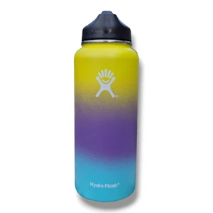 Botella de agua Hydro Flask 32 oz acero inoxidable boca ancha con tapa de paja 2,0 ombre - Imagen 1 de 3