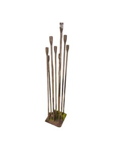 Rustic iron Floor candle holder stand 9 candles square iron base 48" tall - Picture 1 of 6