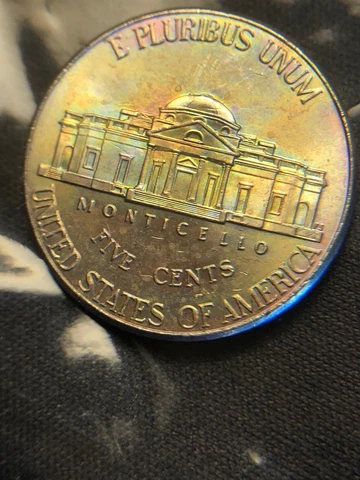 2021 P,Jefferson nickel,Rainbow toning,Full Steps,BU,make offers *** Cover