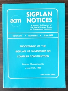 Symposium On Compiler Construction Proceedings (1982) - Bild 1 von 7