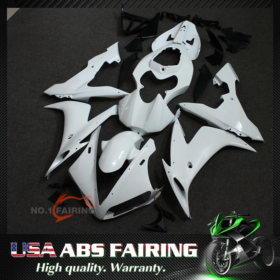 Unpainted ABS Injection Fairing Kit BodyWork for YAMAHA YZF R1 2004 2005 2006 - Image 1 of 4