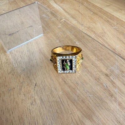 Anillo para hombre Saint Jude chapado en oro talla 10, 12 Foto 1 de 4