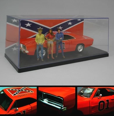 Dodge Charger R/T (1969) "Hazzard" 1:24 + Show Case + 3D Figure - Imagen 1 de 4
