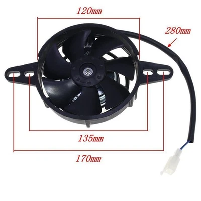 Motorcycle Electric Radiator Thermal Cooling Fan Oil /Water Cooler for Buggy  Foto 1 de 4