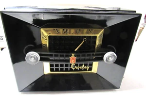 Crosley Decorator AM Radio Model 11-106U Black Bakelite c 1951 - Picture 1 of 11