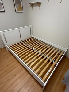 Ikea Songesand Complete Bed Frame Set, White, Queen Size - Picture 1 of 5