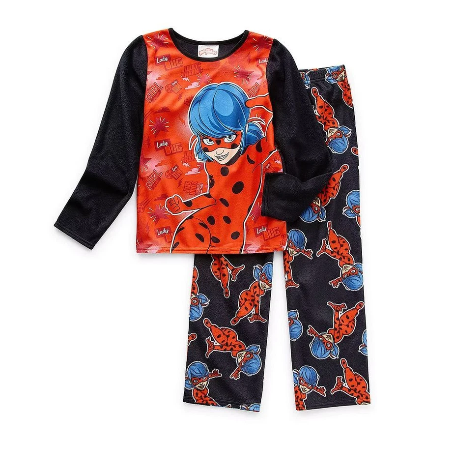 Girl's Miraculous Tales of Ladybug & Cat Noir 2-Piece Microfleece Pajama Set - Изображение 1 из 1