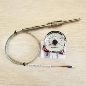 52mm white exhaust gas temperature gauge with sender 9-32V for auto truck marine - Picture 1 of 9