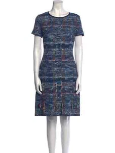 [ST. JOHN] Tweed Pattern Knee - Length Dress  - Pre - Owned - Picture 1 of 3