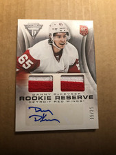 13-14 Panini Titanium Rookie Reserve Memorabilia Auto Prime Danny DeKeyser 5/25